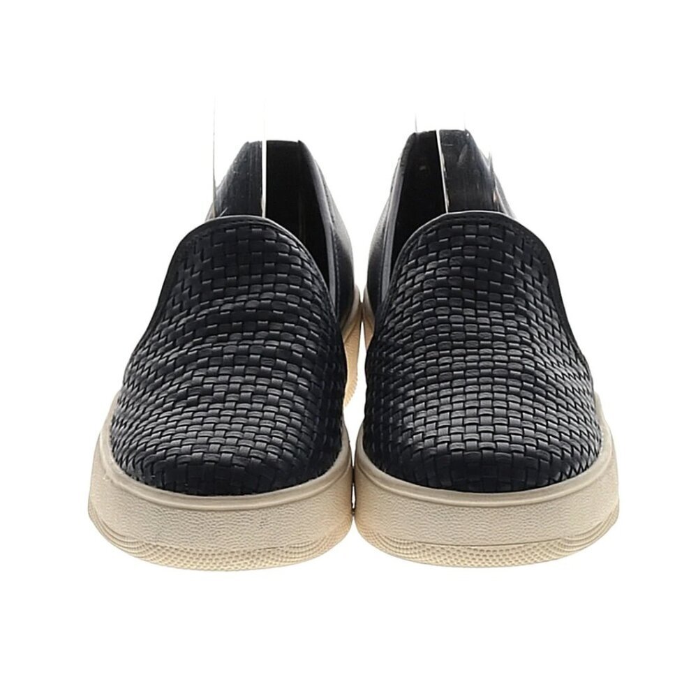 J/SLIDES NYC FLYNN LEATHER PLATFORM SNEAKER Size 10 Navy Blue - Picture 2 of 6